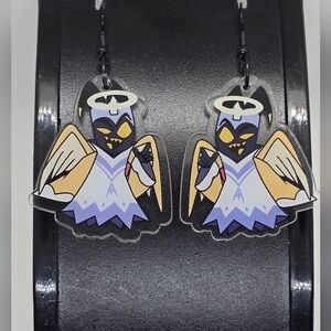 ADAM - Hazbin‎ Hotel Inspired Dangle Earrings! Handmade! Hypo-Allergenic